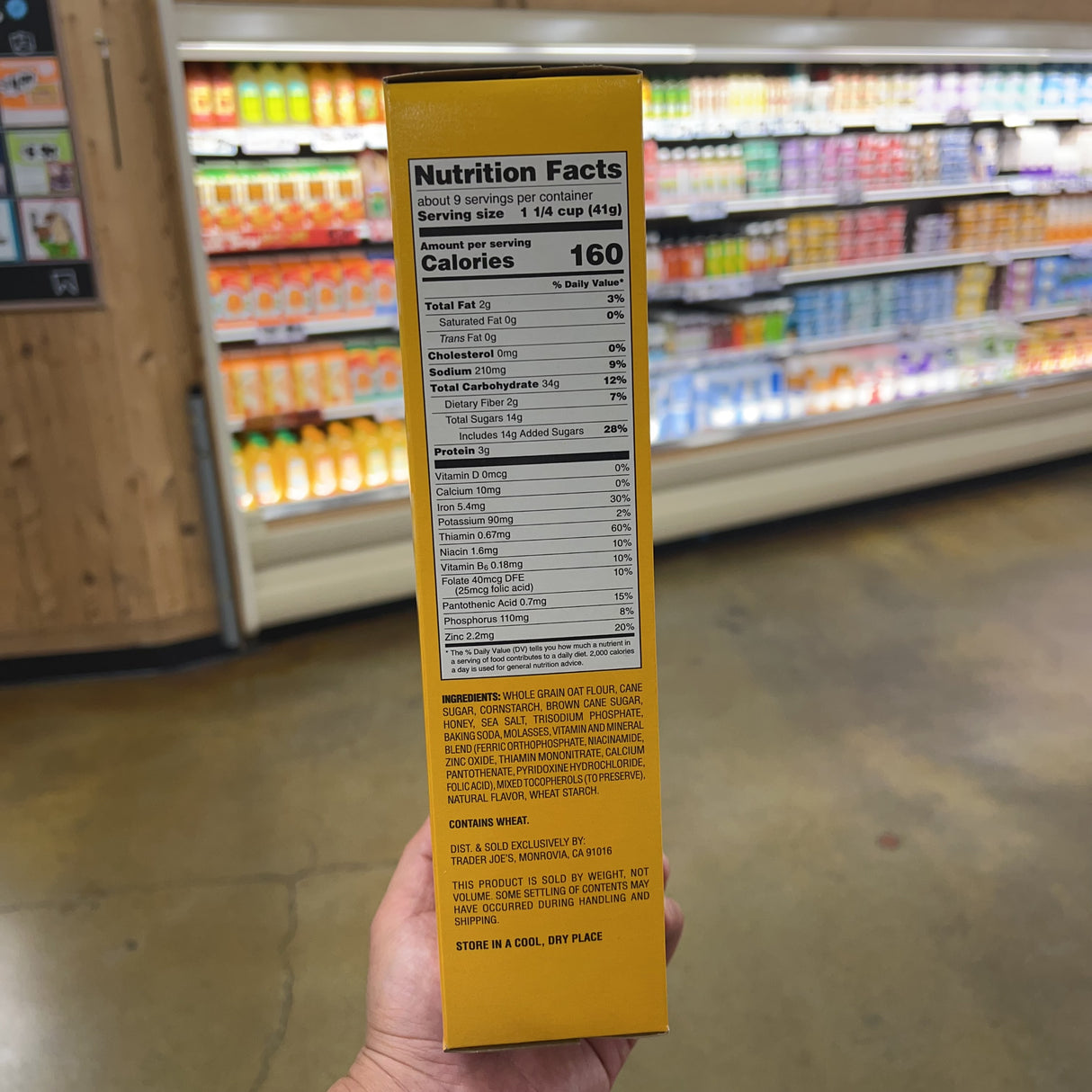 Trader Joe's Honey O's Cereal 13.5 oz
