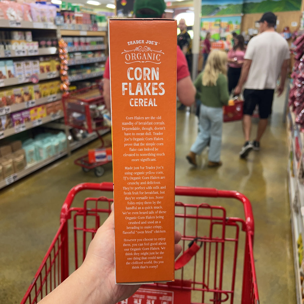 Trader Joe's Organic Corn Flakes Cereal 12 oz