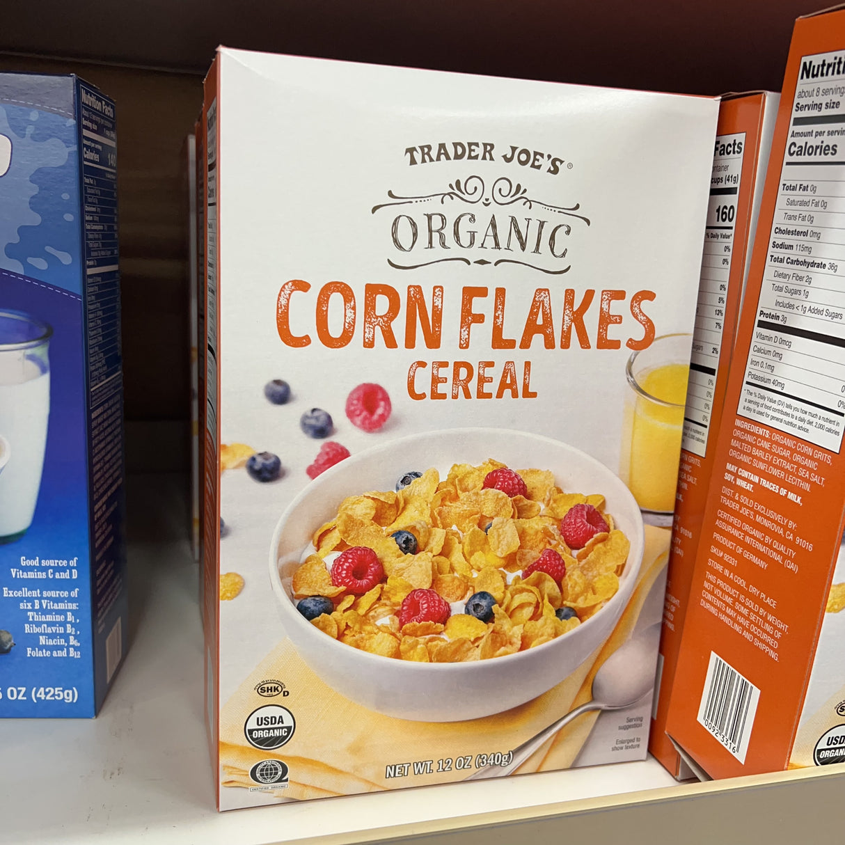 Trader Joe's Organic Corn Flakes Cereal 12 oz