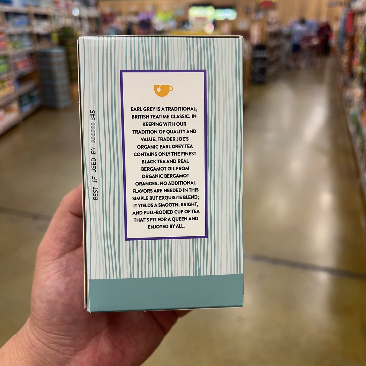 Trader Joe's Organic Earl Grey Tea 20 Bags 1.41 oz product image 2