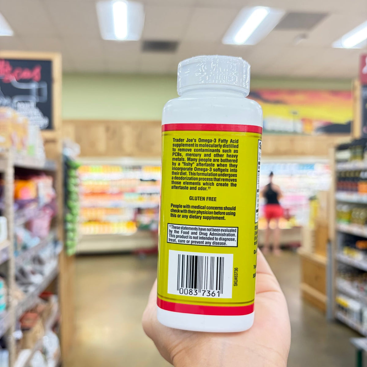 Trader Joe's Molecularly Distilled Omega-3 Fatty Acids Odorless 90 Softgels product image 3