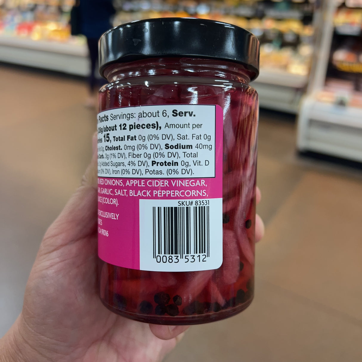 Trader Joe's Pickled Red Onions 12 fl oz