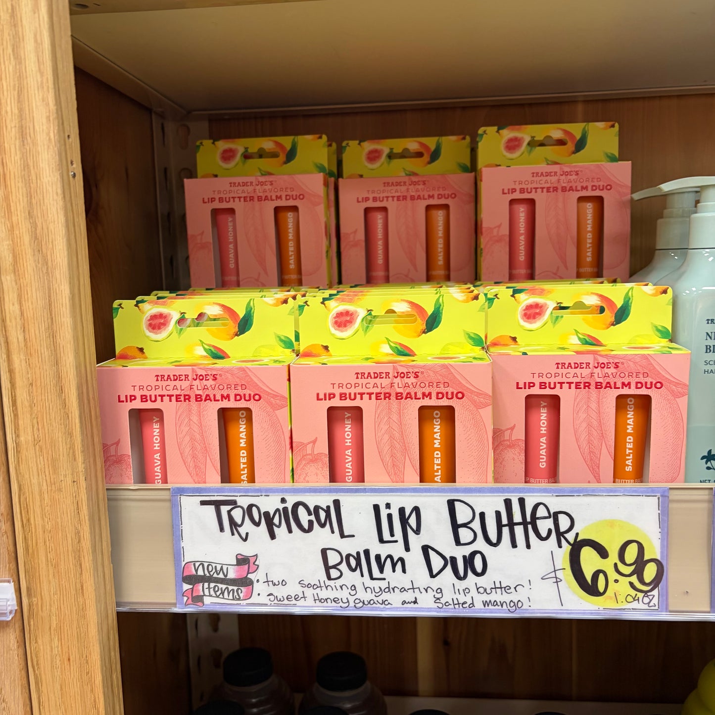 Trader Joe's Tropical Flavored Lip Butter Balm Duo