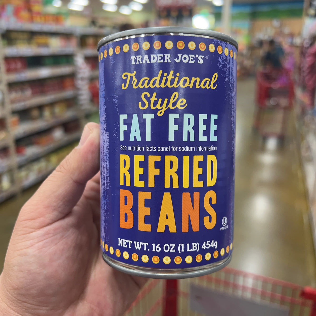 Trader Joe's Traditional Style Fat Free Refried Beans, 16 oz product image