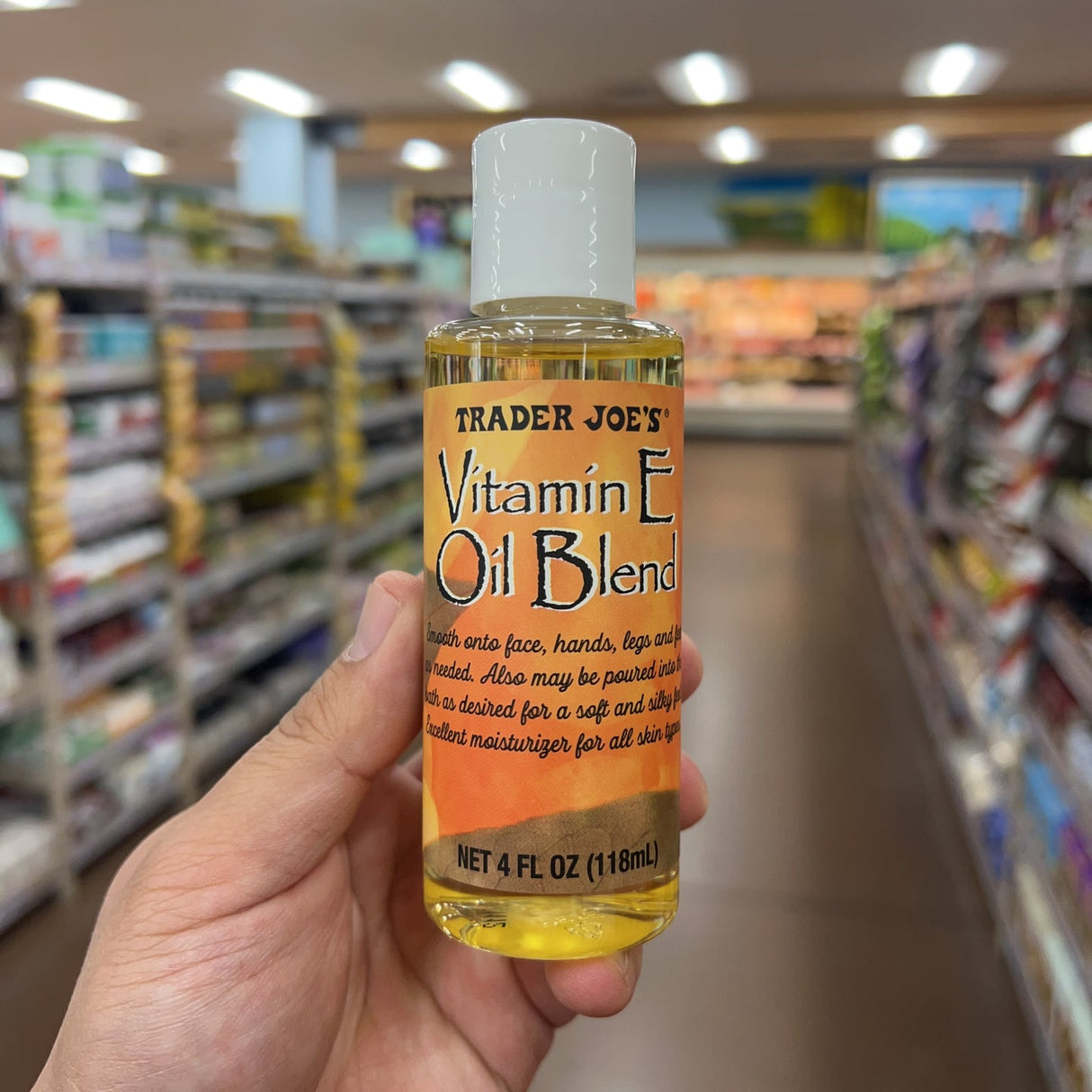Trader Joe's Vitamin E Oil Blend 24000 IU Soybean & Coconut Oil 4 fl oz