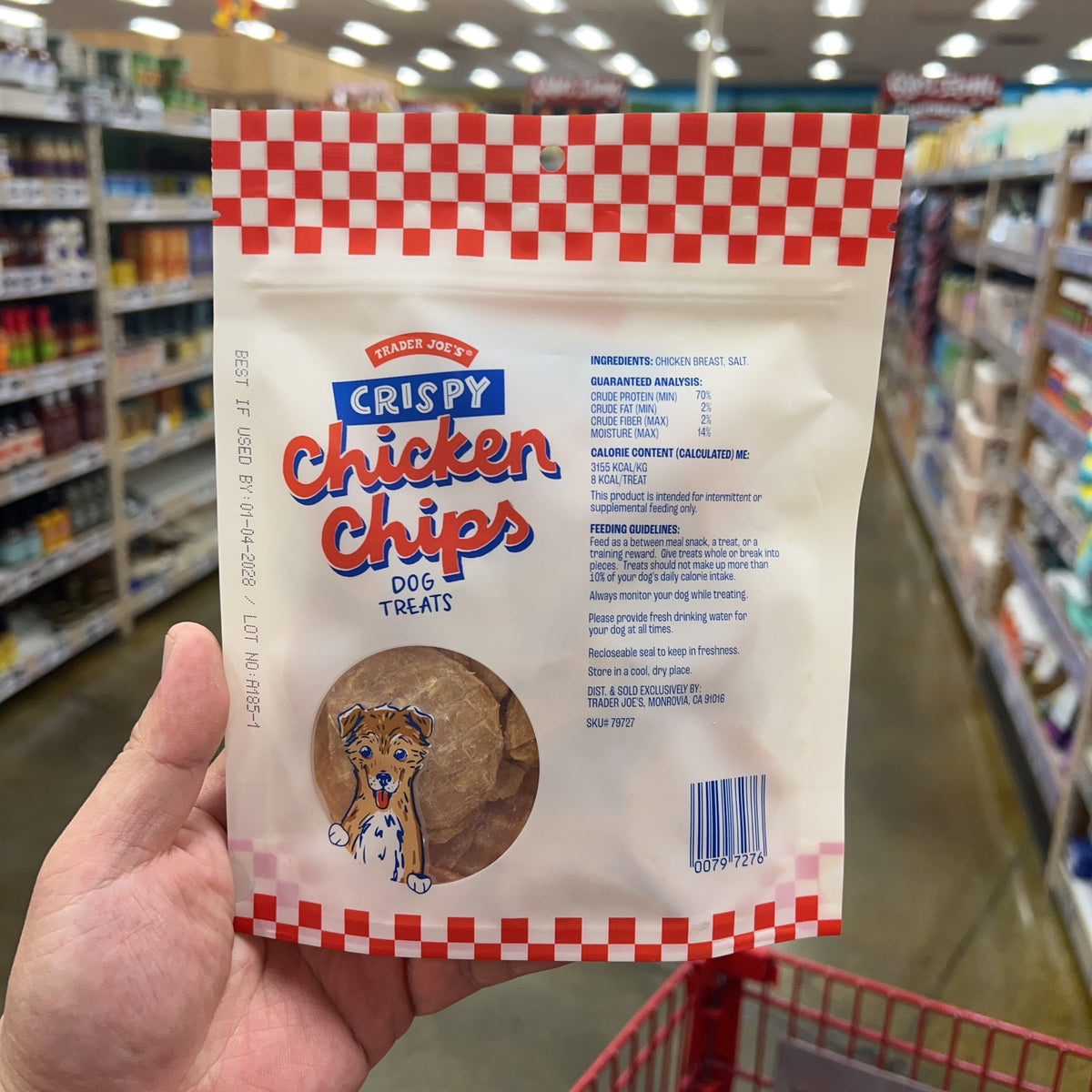 Trader Joe's Crispy Chicken Chips Dog Treats, 2.5 oz product image 4