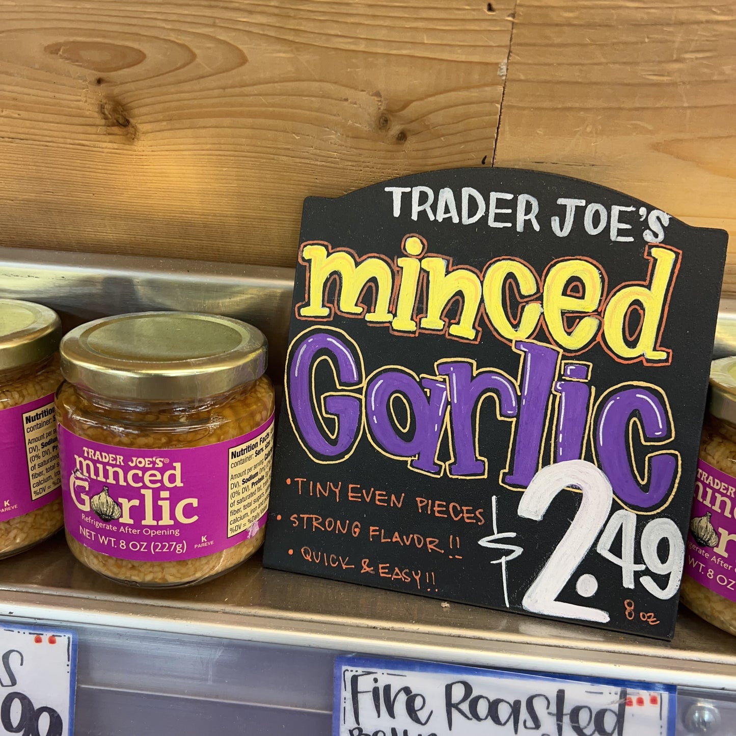 Trader Joe's Minced Garlic, 8 oz (227g) — ½ tsp Equals 1 Clove