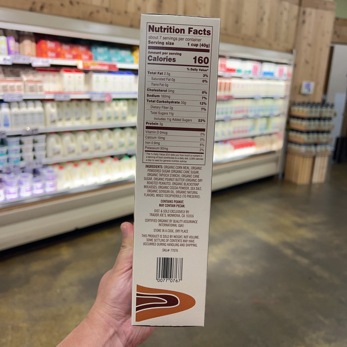 Trader Joe's Organic Peanut Butter & Cocoa Crunch Cereal 10 oz product image 2