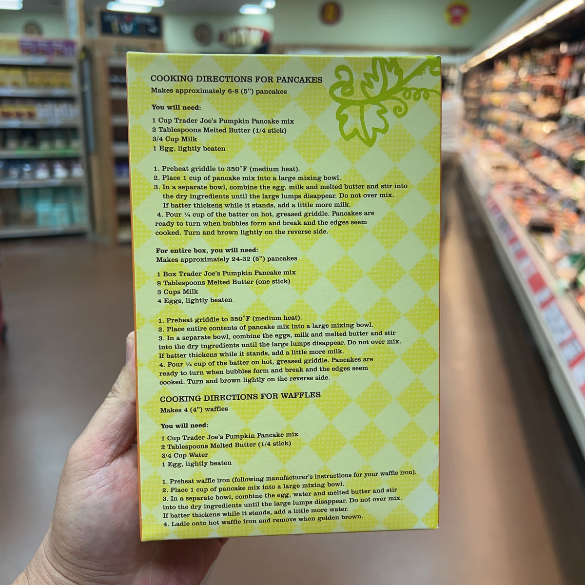 Trader Joe's Pumpkin Pancake & Waffle Mix, 21.2 oz product image 2