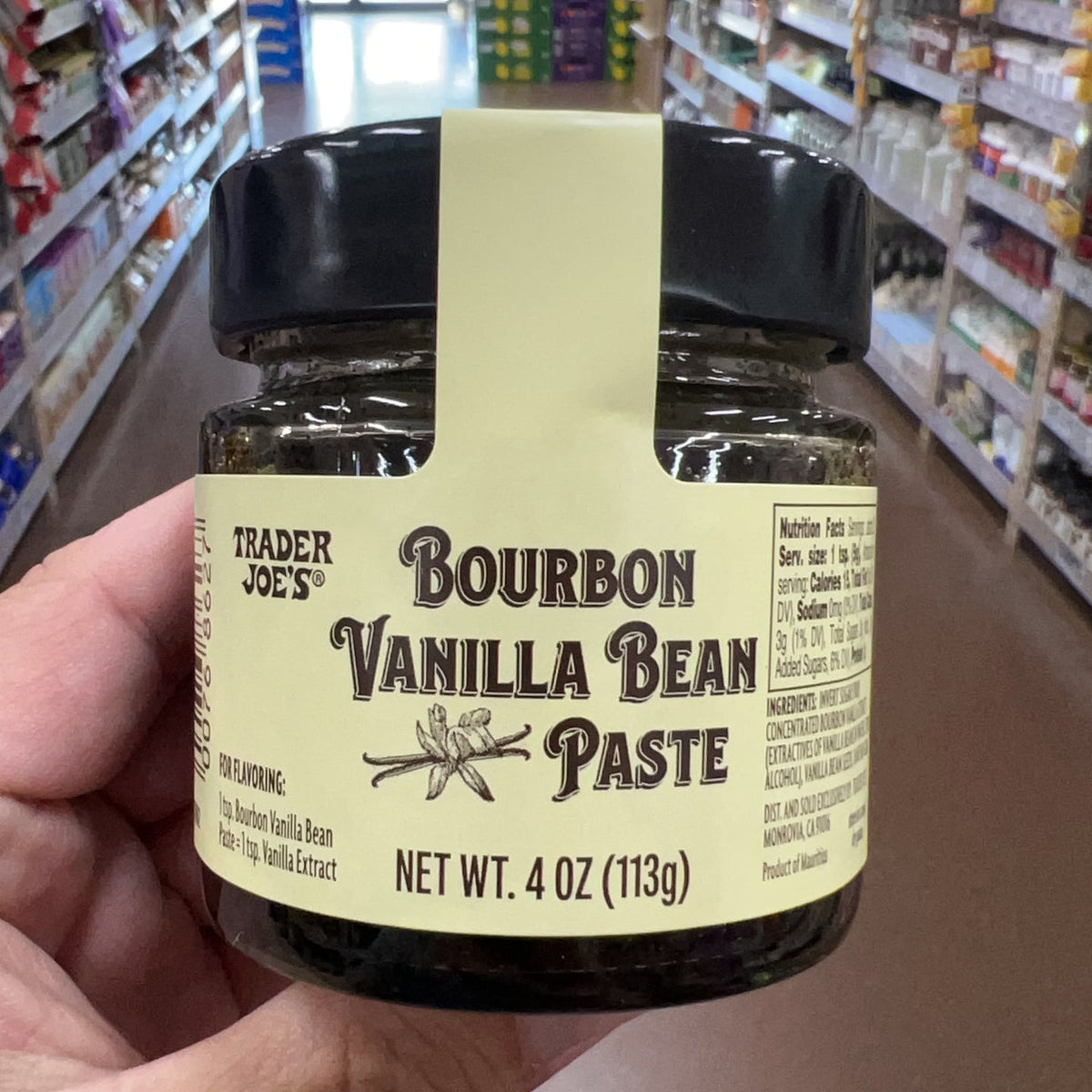 Trader Joe's Bourbon Vanilla Bean Paste Net Wt. 4 oz (113g)