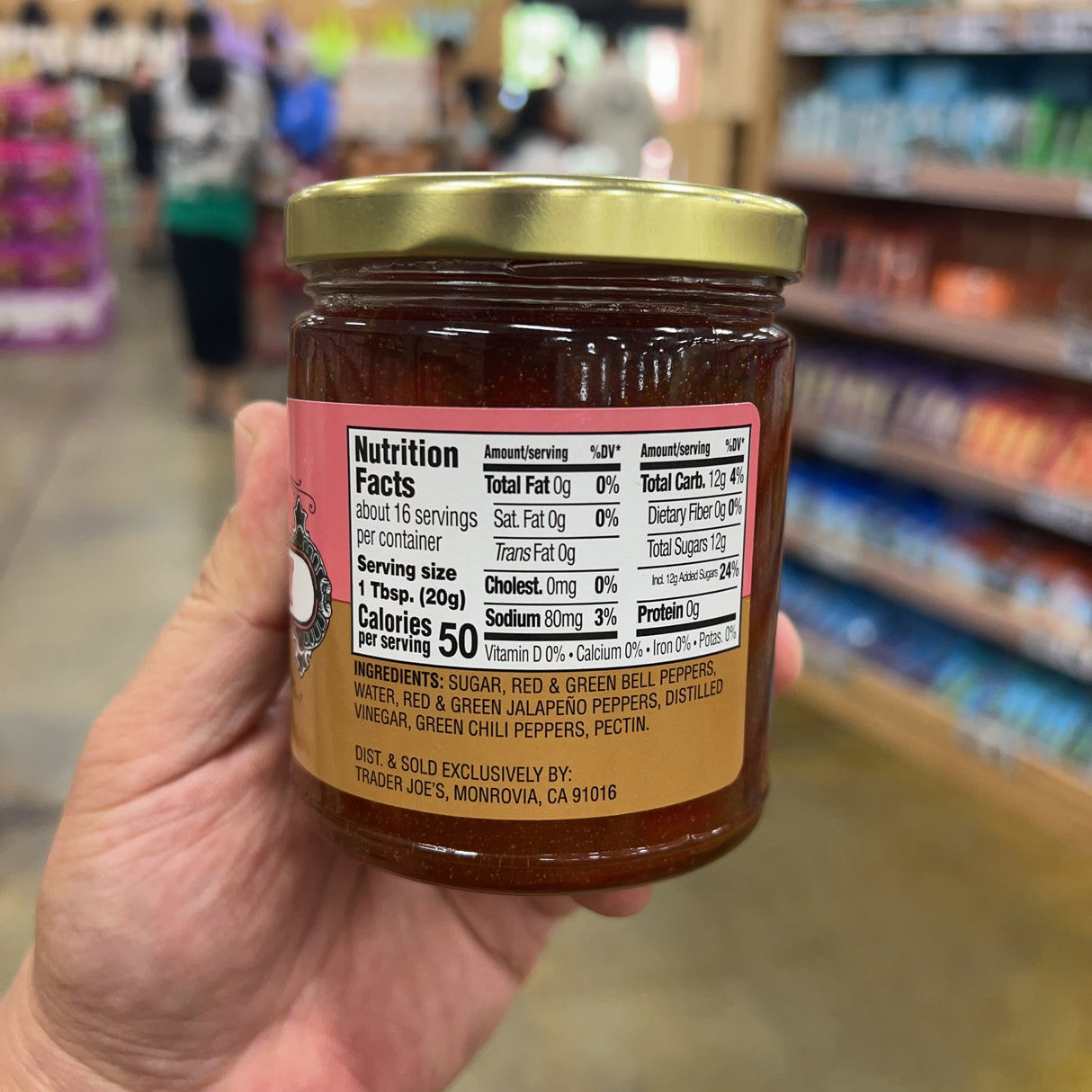 Trader Joe's Hot & Sweet Pepper Jelly, 11 oz
