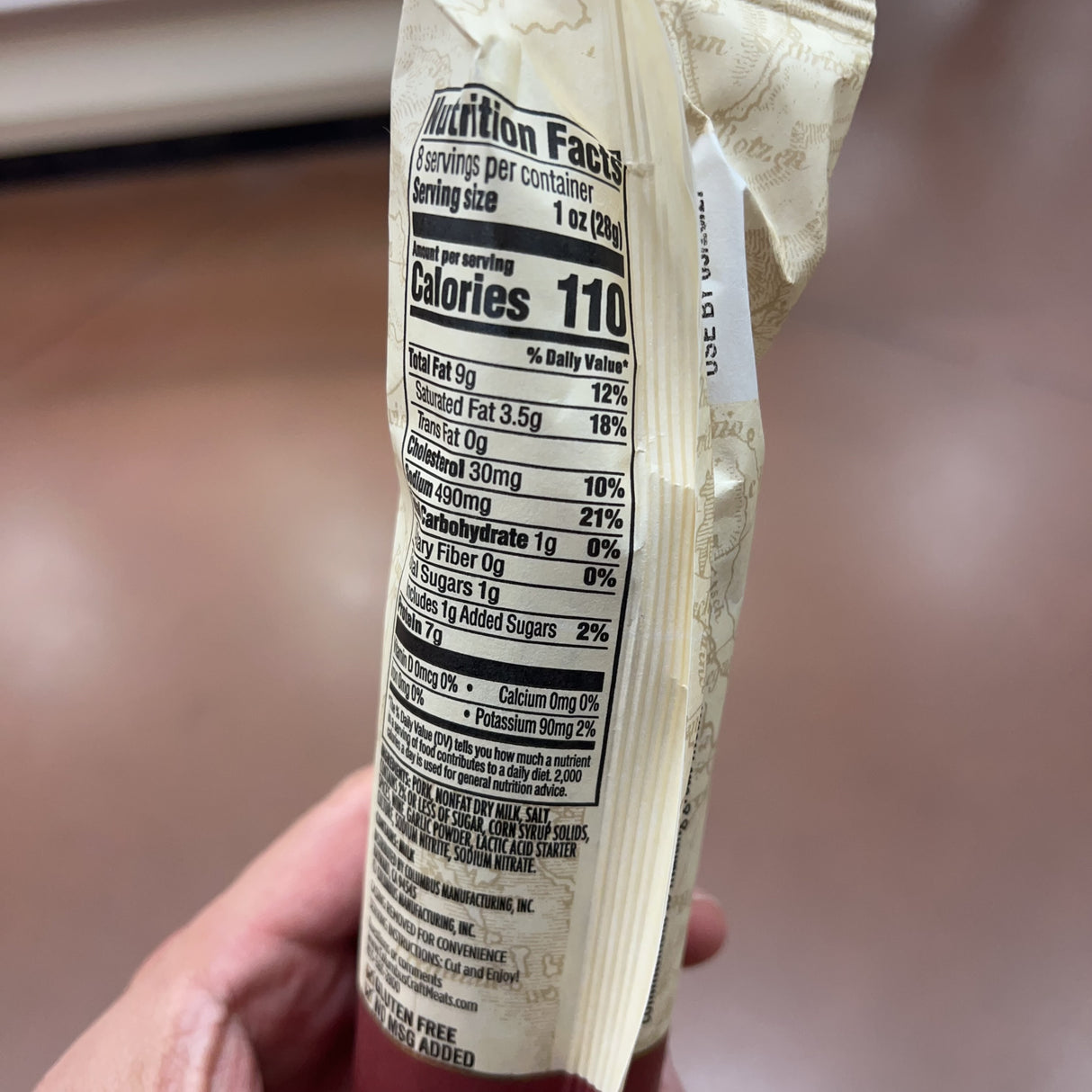 Columbus Italian Dry Salame, California Red Wine & Garlic, 8 oz product image 6