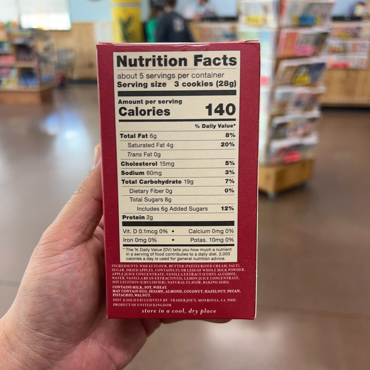 Trader Joe's All Butter Apple Shortbread Cookies, 4.93 oz product image 2