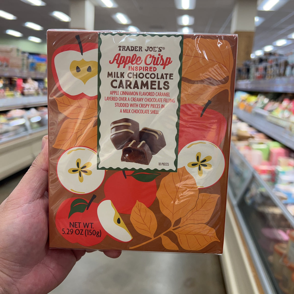 Trader Joe's Apple Crisp Inspired Milk Chocolate Caramels 5.29 oz