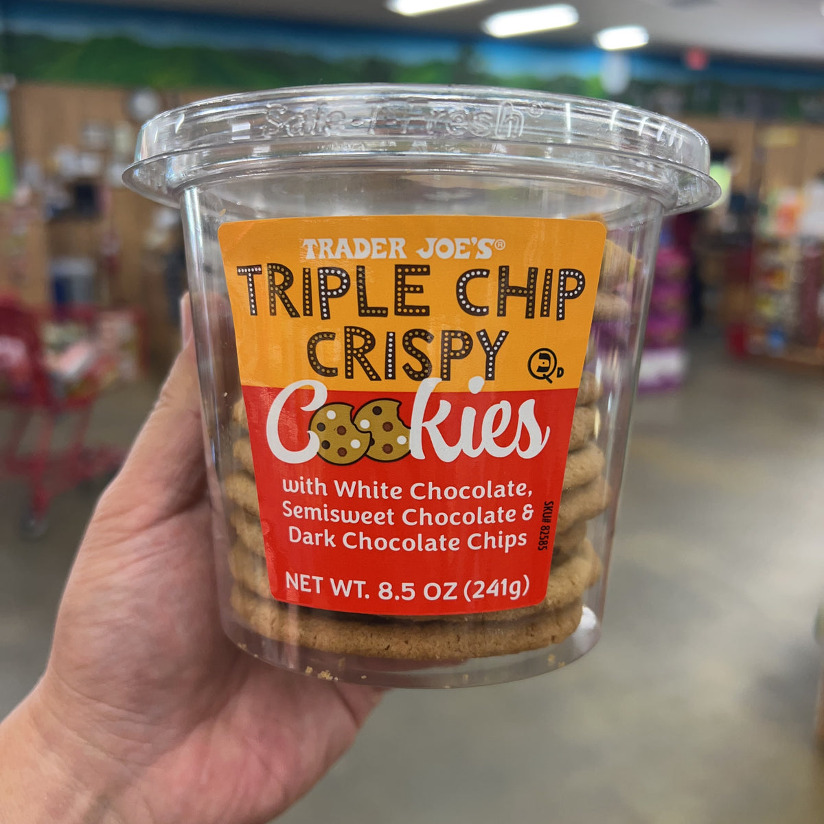 Trader Joe's Triple Chip Crispy Cookies 8.5 oz