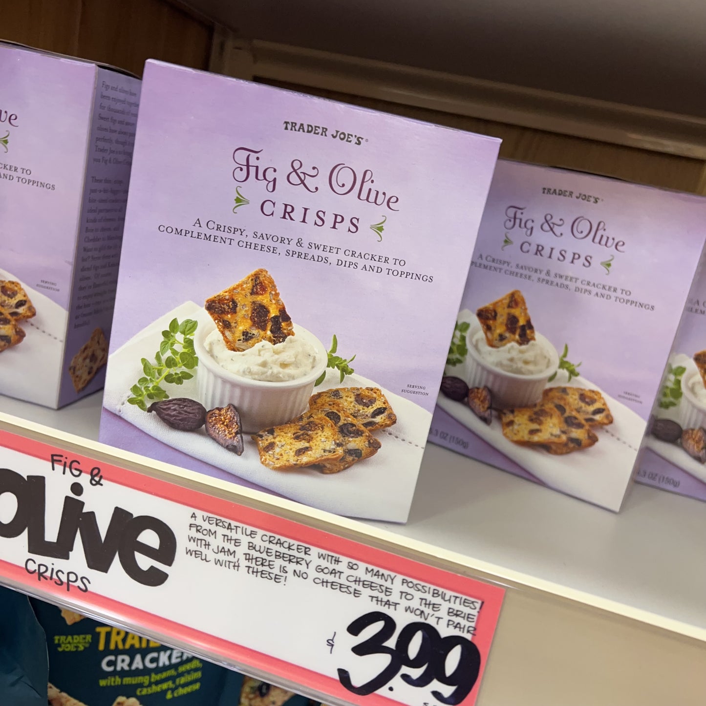 Trader Joe's Fig & Olive Crisps