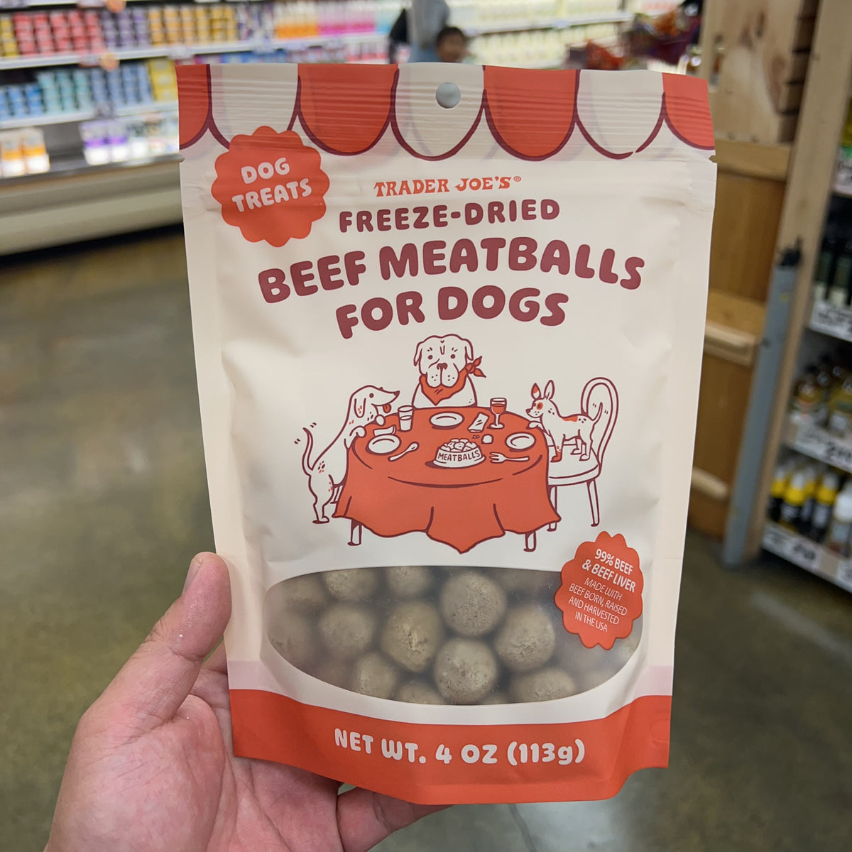 Trader Joe's Freeze-Dried Beef Meatballs for Dogs, 4 oz product image 5