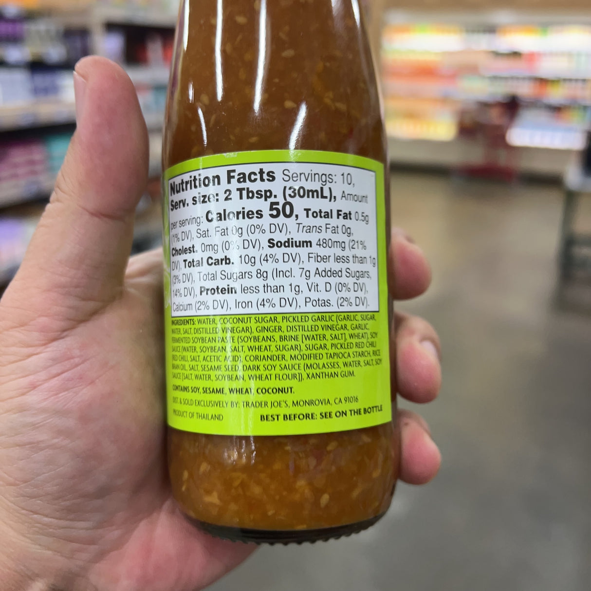 Trader Joe's Thai Sweet Ginger Sauce 10.1 fl oz product image 3