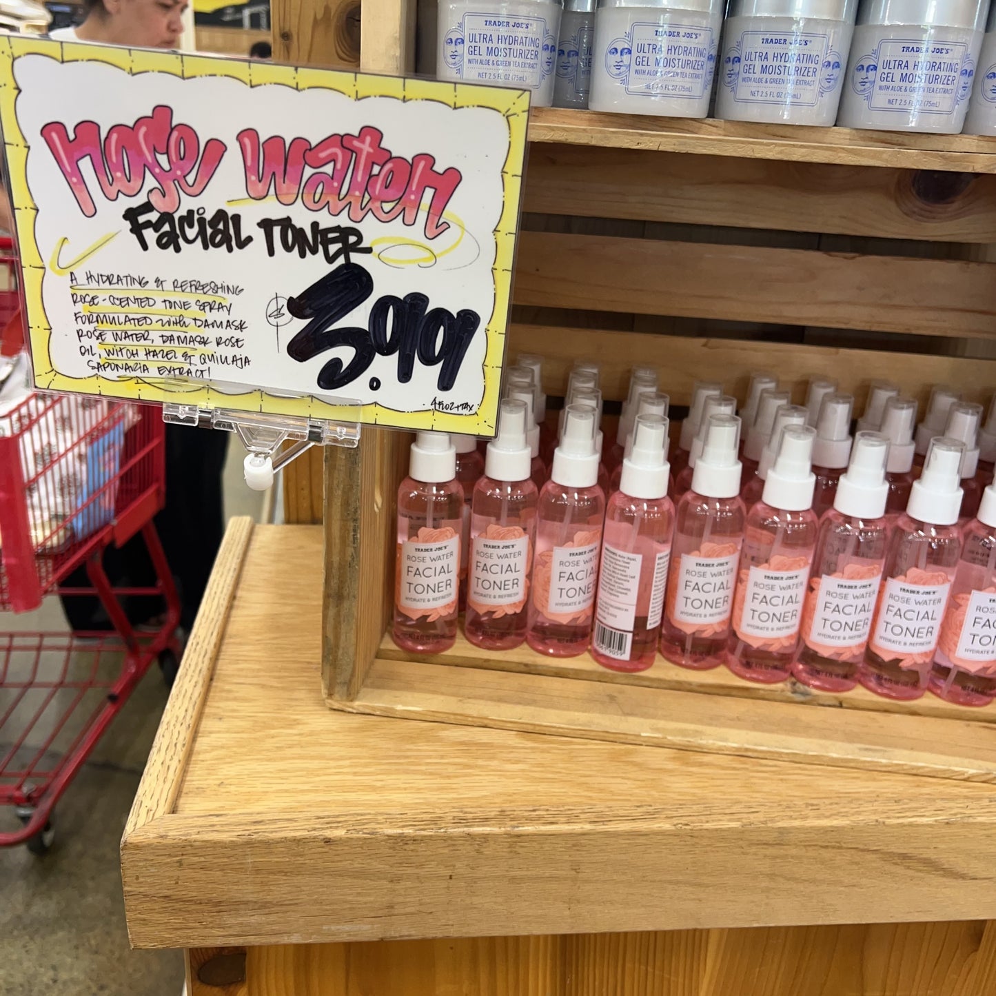 Trader Joe's Rose Water Facial Toner Spray | Hydrating, Alcohol-Free | 4 fl oz (118mL)