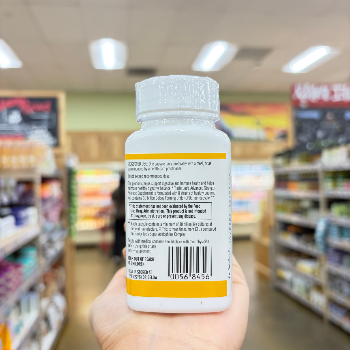 Trader Joe's Advanced Strength Probiotic 30 Billion CFUs 8 Strains 30 Capsules product image 2