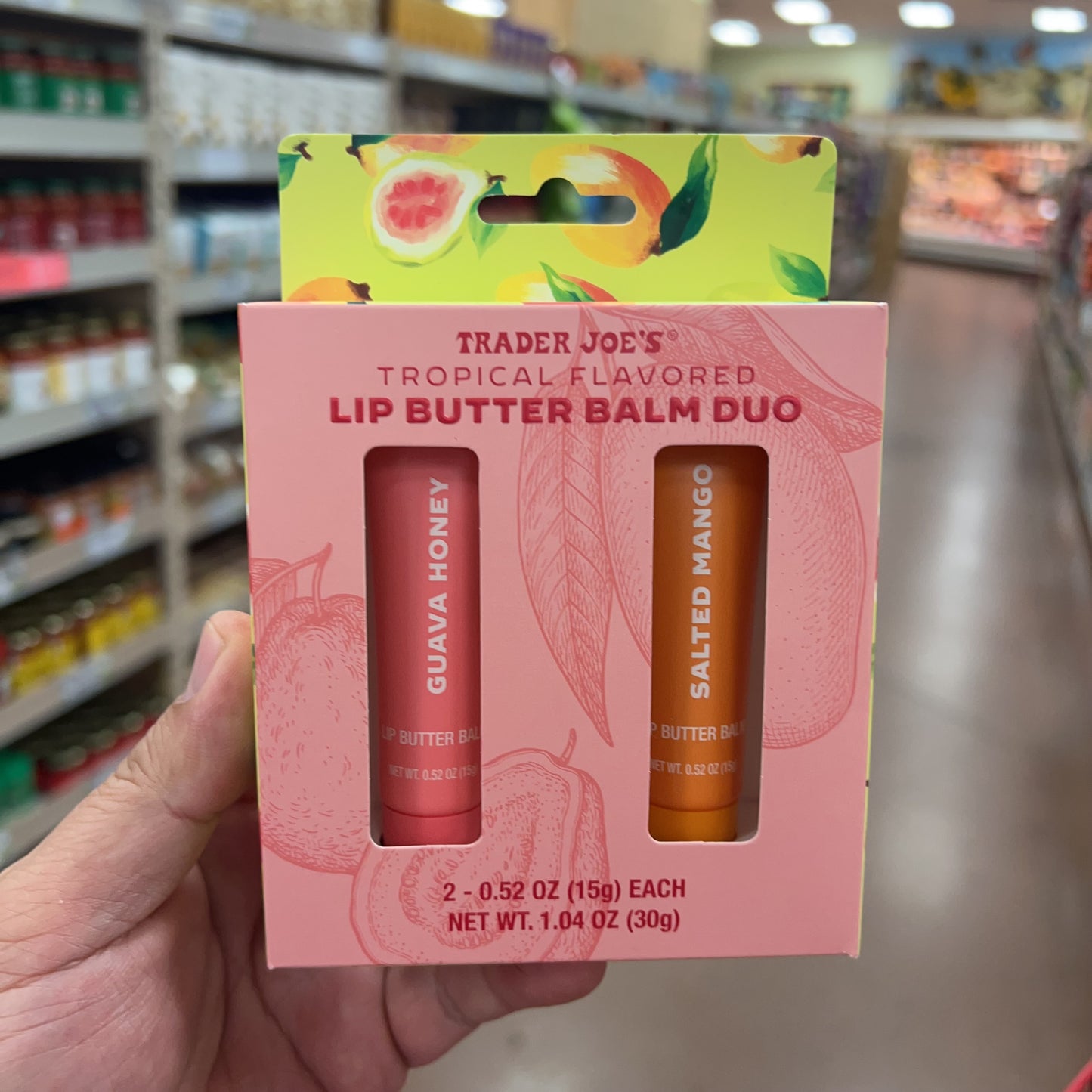 Trader Joe's Tropical Flavored Lip Butter Balm Duo