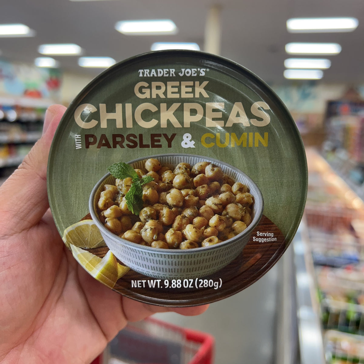 Trader Joe's Greek Chickpeas with Parsley & Cumin, 9.88 oz product image 4