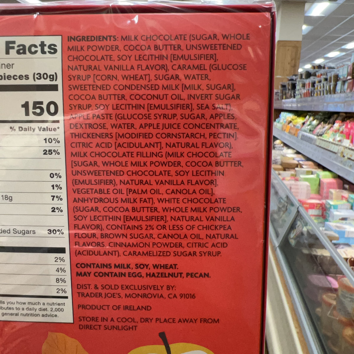 Trader Joe's Apple Crisp Inspired Milk Chocolate Caramels 5.29 oz