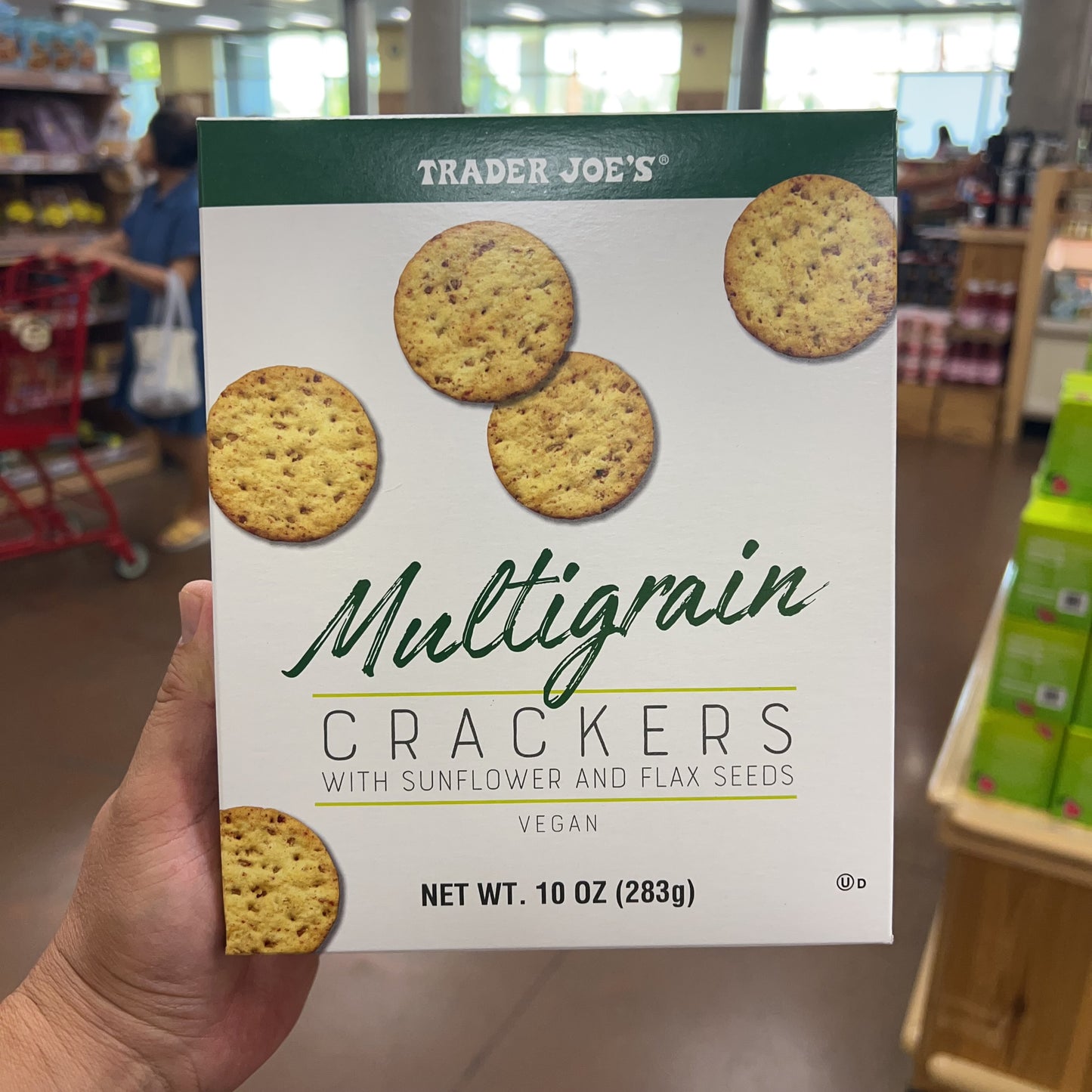 Trader Joe's Multigrain Crackers with Sunflower and Flax Seeds