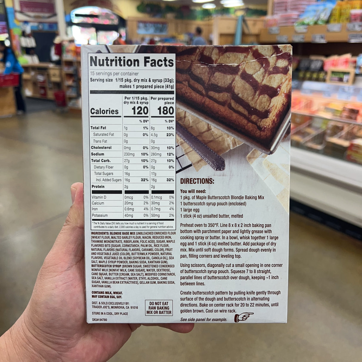 Trader Joe's Maple Butterscotch Blondie Baking Mix, 17.49 oz product image 6