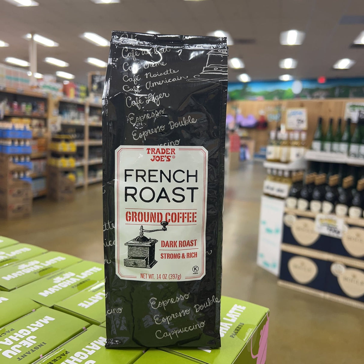 Trader Joe's French Roast Ground Coffee Dark Roast 100% Arabica 14 oz
