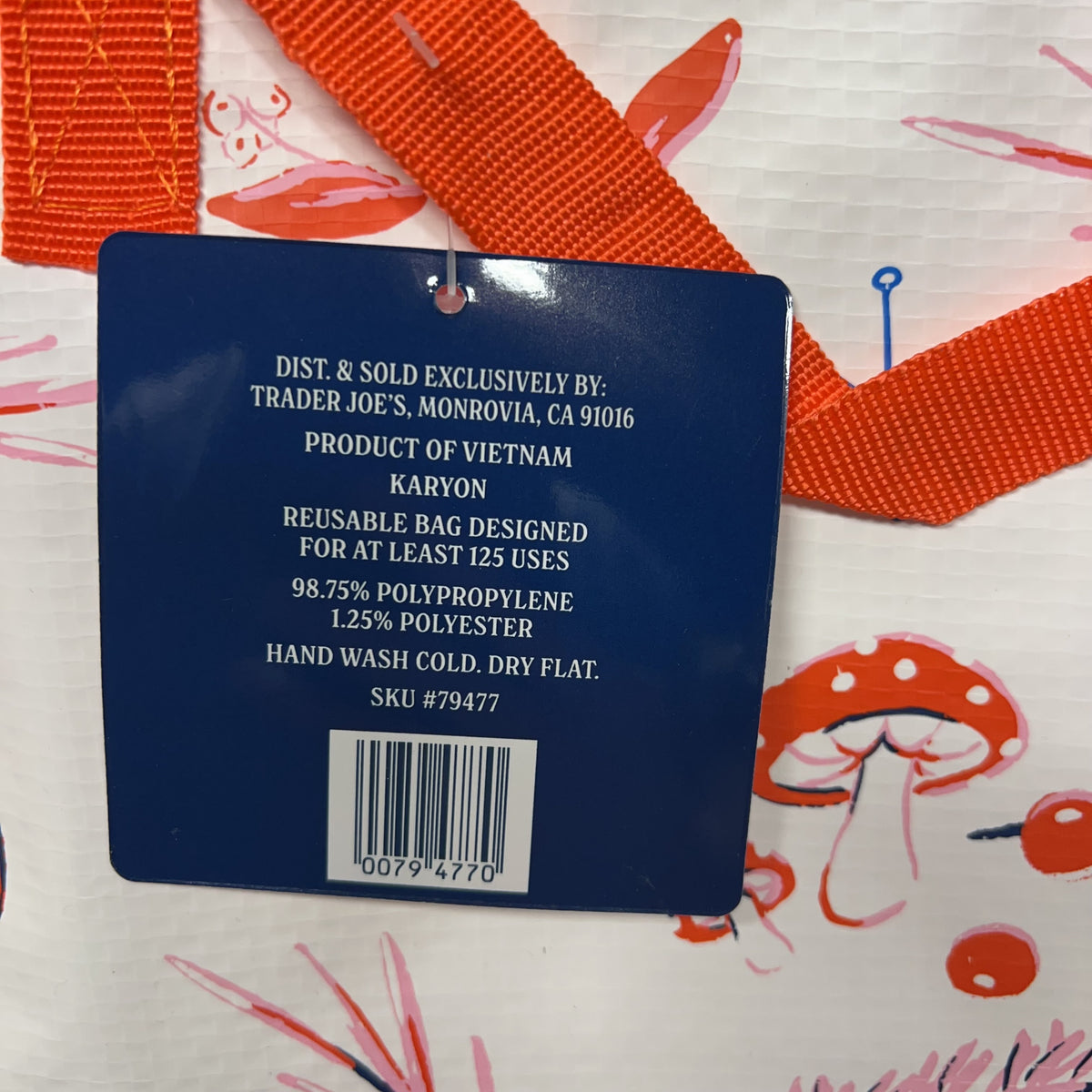 Trader Joe's Reusable Gift Bag for All Seasons — alternate design view