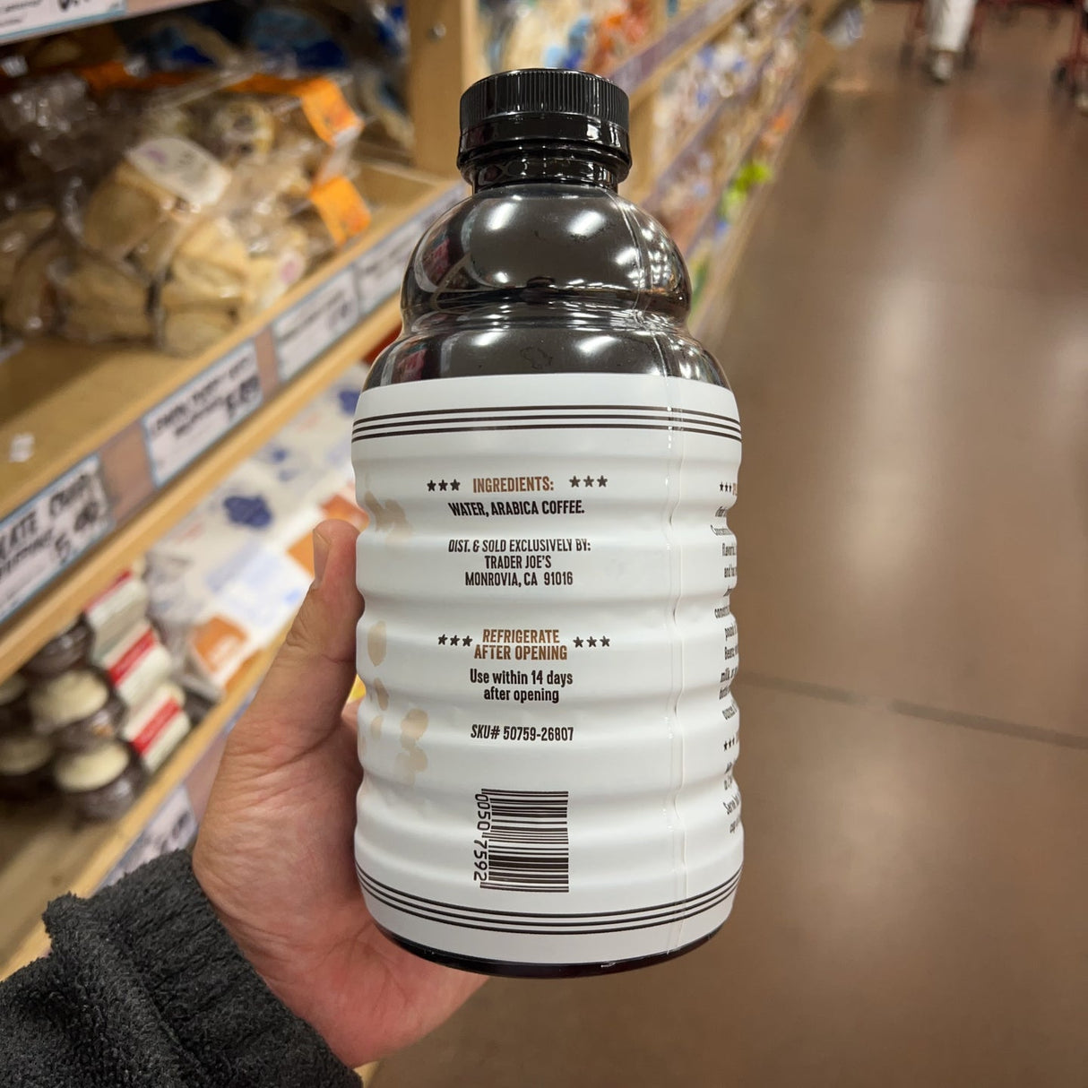 Trader Joe's Cold Brew Coffee Concentrate 32 fl oz (946mL)