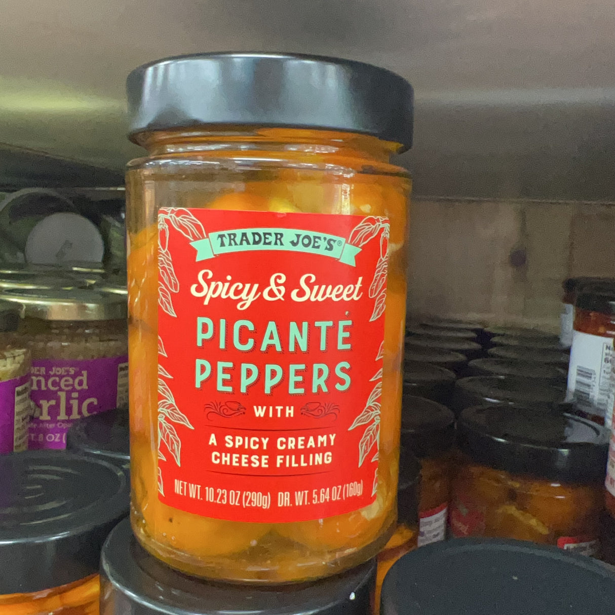 Trader Joe's Spicy & Sweet Picante Peppers with a Spicy Creamy Cheese Filling, 10.23 oz product image 5
