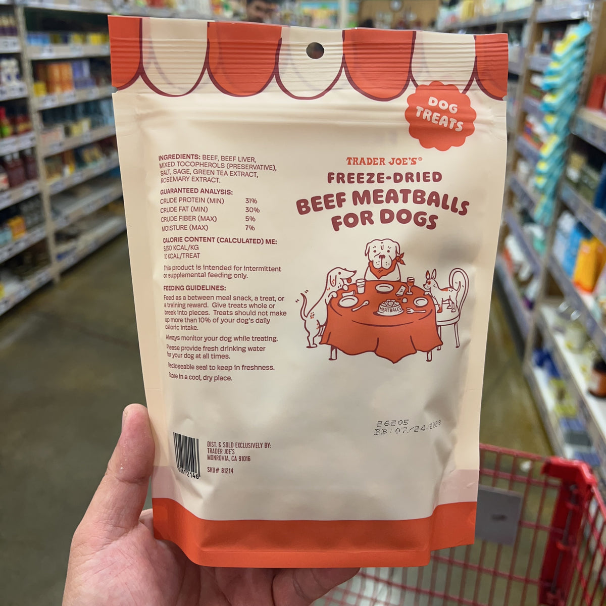 Trader Joe's Freeze-Dried Beef Meatballs for Dogs, 4 oz product image 6