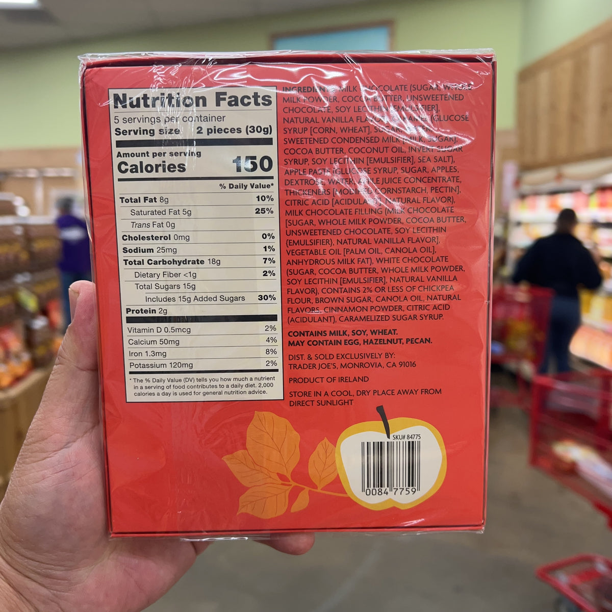 Trader Joe's Apple Crisp Inspired Milk Chocolate Caramels 5.29 oz