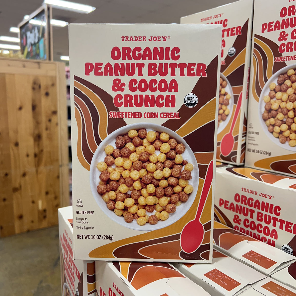 Trader Joe's Organic Peanut Butter & Cocoa Crunch Cereal 10 oz product image 3