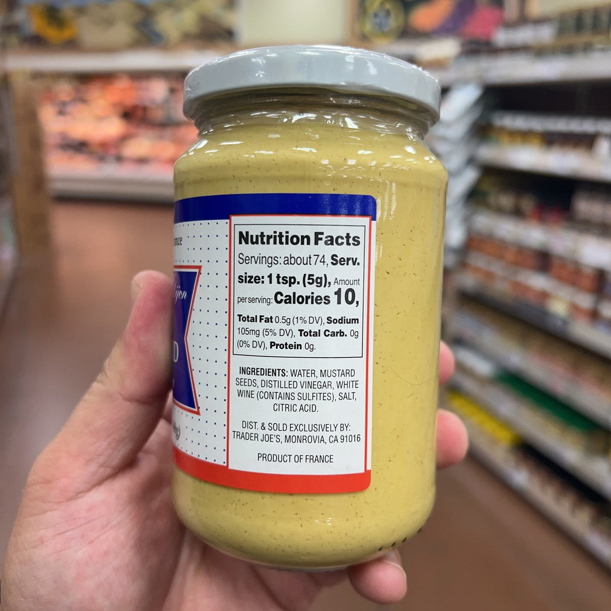 Trader Joe's Dijon Mustard with White Wine Product of France 13 oz