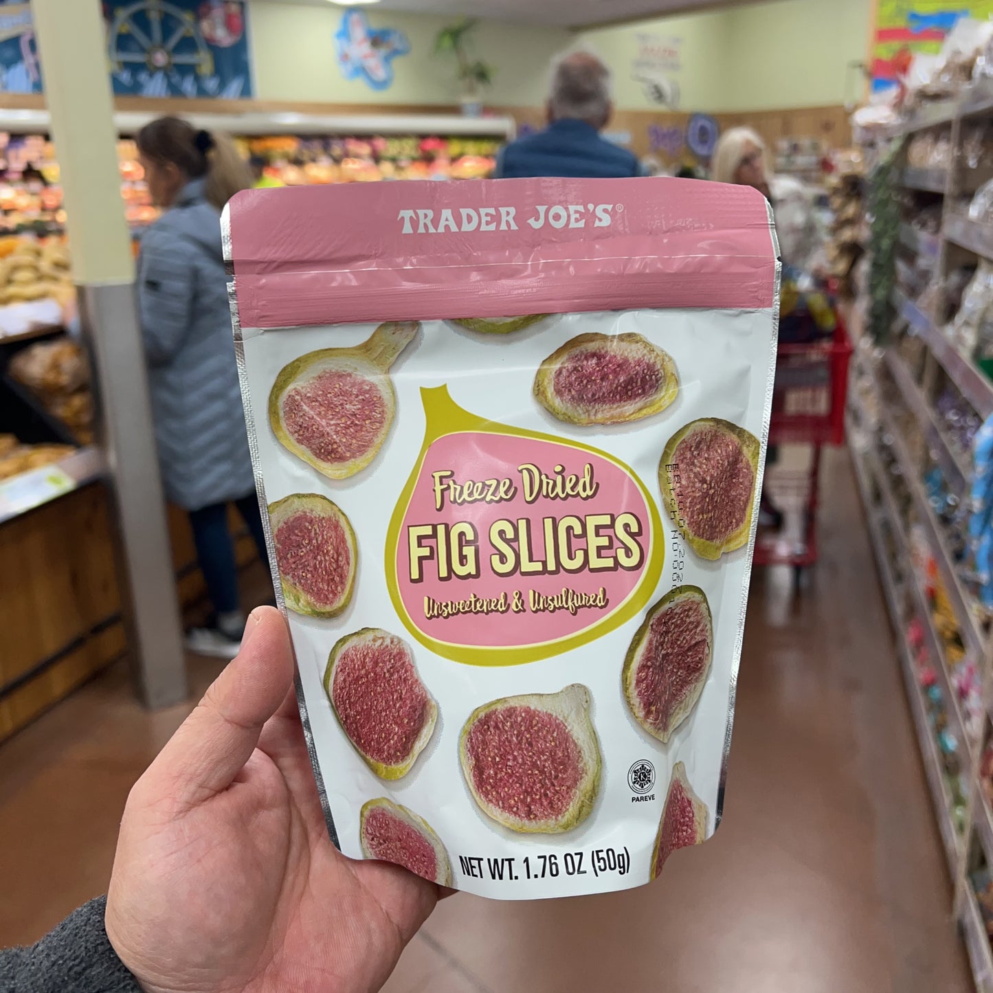 Trader Joe's Freeze Dried Fig Slices Unsweetened Unsulfured 1.76 oz