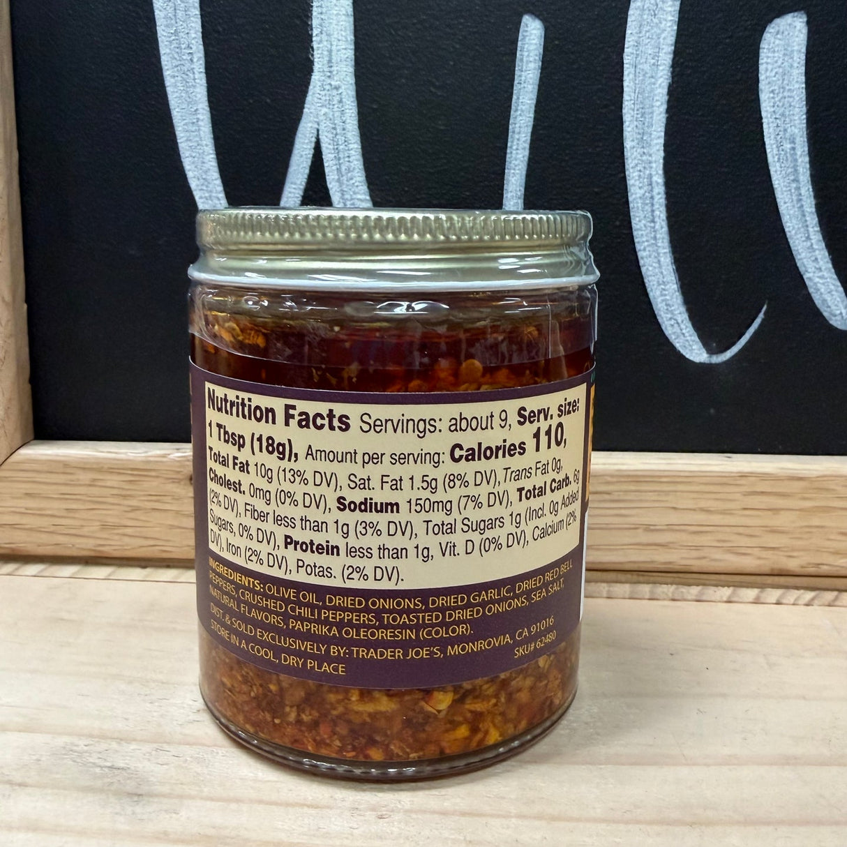 Trader Joe's Crunchy Chili Onion 8 oz (170g)