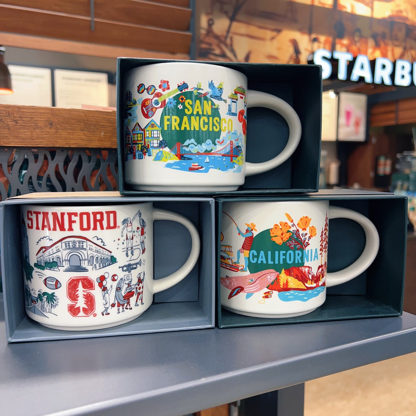 Starbucks Discovery Series California Ceramic Mug 14 Oz Official Starbucks Discovery Series Collectible Coffee Mug, California State Themed Souvenir Cup