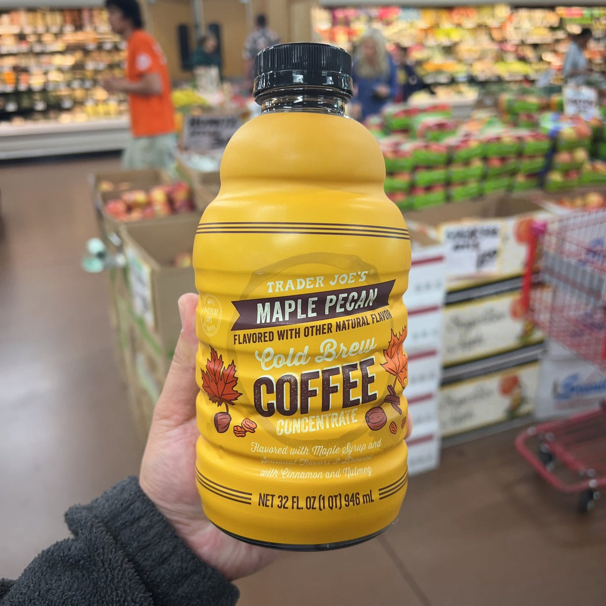 Trader Joe's Maple Pecan Cold Brew Coffee Concentrate 32 fl oz