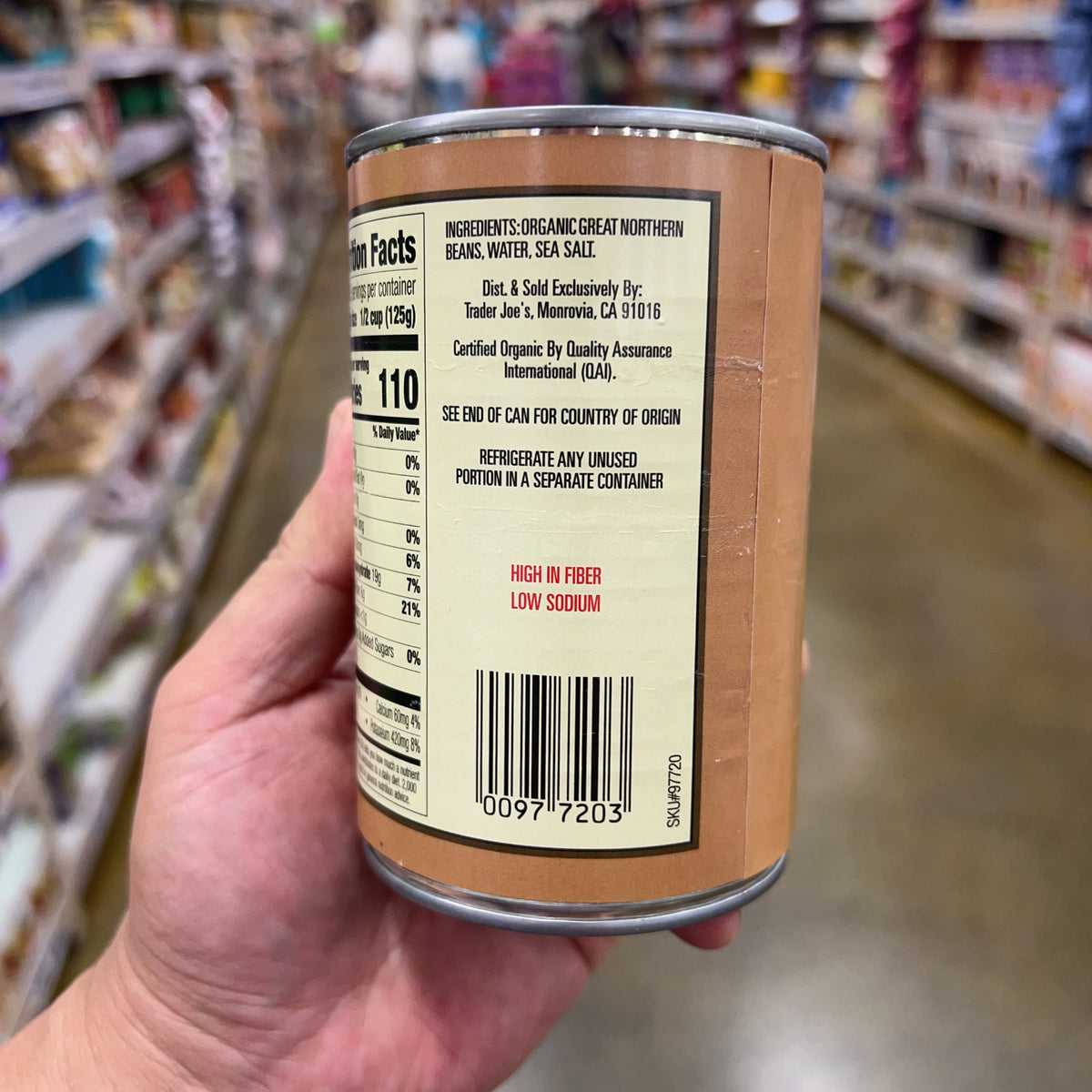 Trader Joe's Organic Great Northern Beans, 15.5 oz product image 3