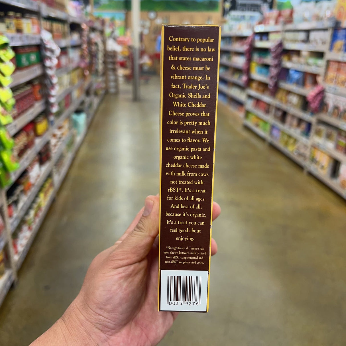 Trader Joe's Organic Shells and White Cheddar Macaroni & Cheese 6 oz product image 3