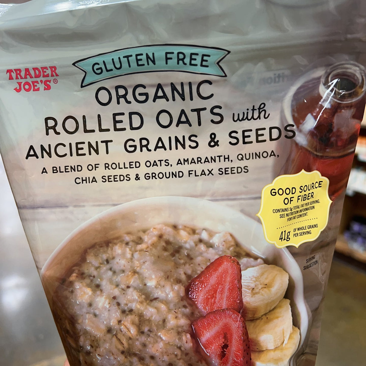 Trader Joe's Gluten Free Organic Rolled Oats with Ancient Grains & Seeds
