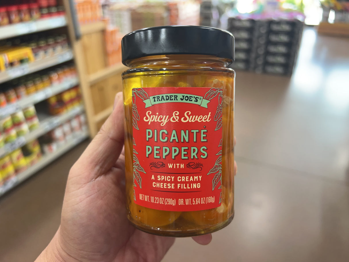 Trader Joe's Spicy & Sweet Picante Peppers with a Spicy Creamy Cheese Filling, 10.23 oz product image 7