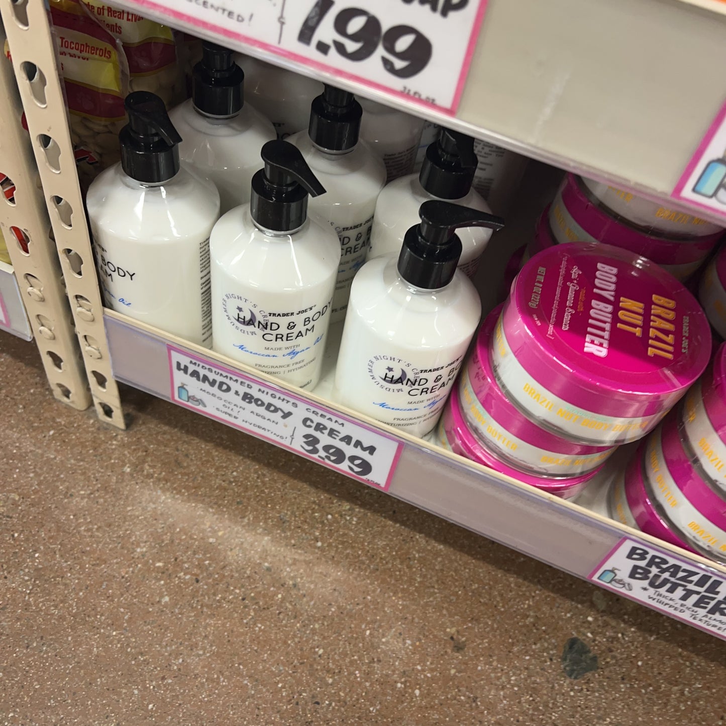 Trader Joe's Midsummer Night’s Fragrance-Free Hand & Body Cream 16 fl oz (473mL)