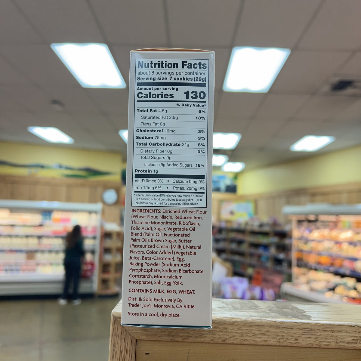 Trader Joe's Autumn Sugar Leaf Cookies — additional label view