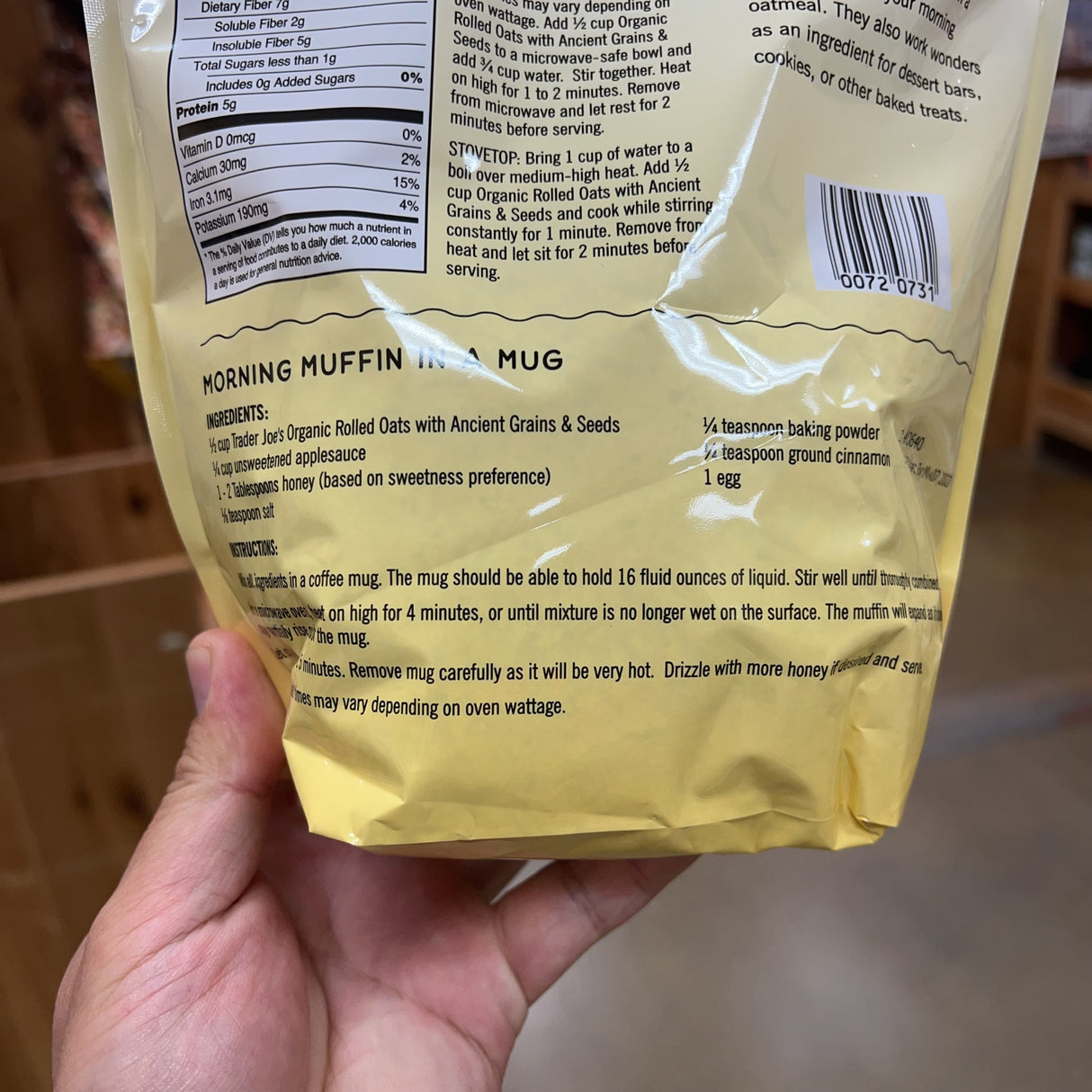 Trader Joe's Gluten Free Organic Rolled Oats with Ancient Grains & Seeds