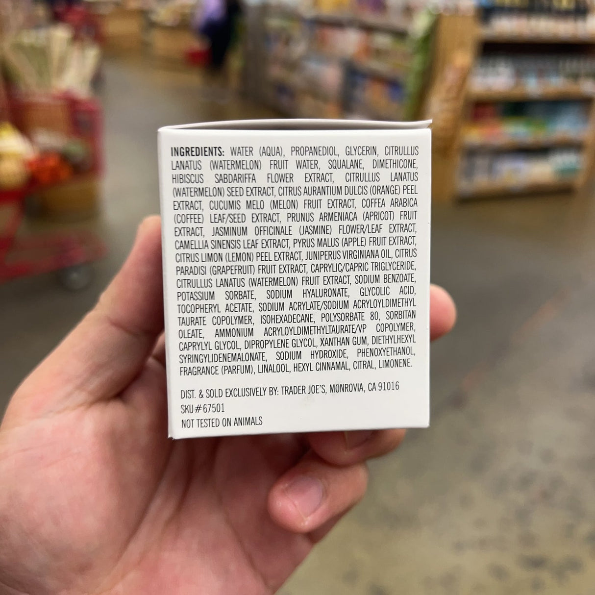 Trader Joe's Watermelon Overnight Face Mask 2 oz