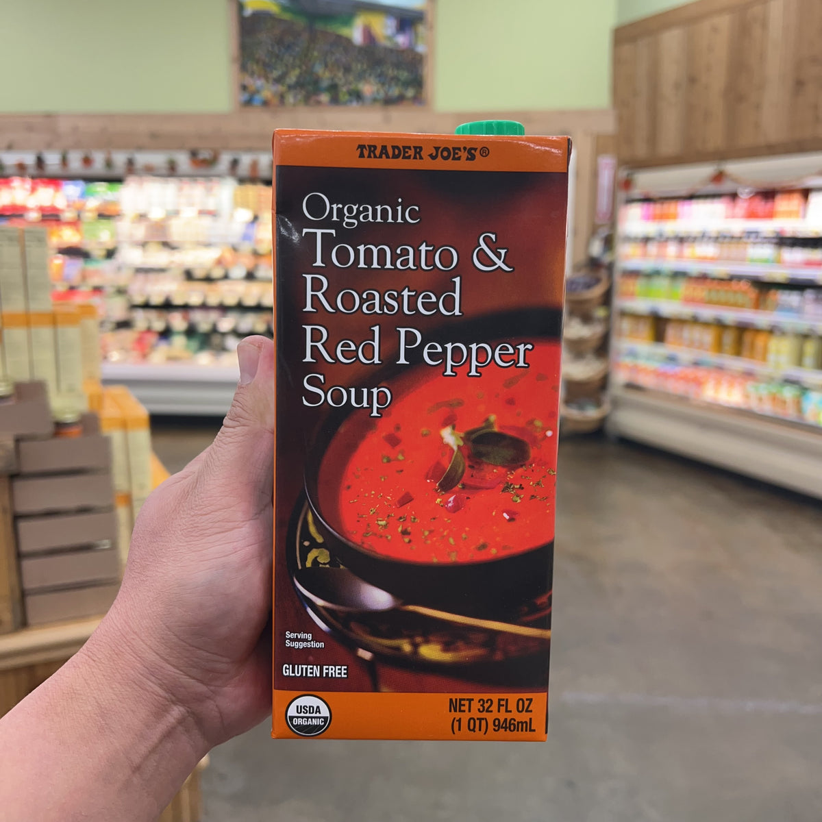 Trader Joe's Organic Tomato & Roasted Red Pepper Soup 32 fl oz — product image 5